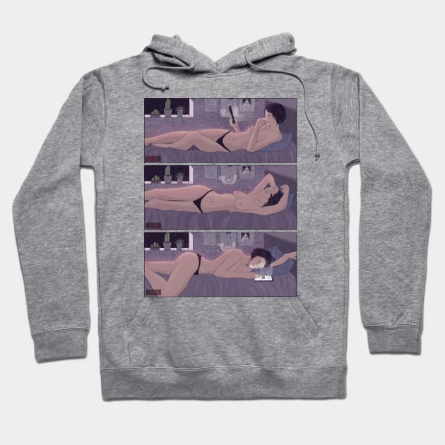 Insomnia Hoodie by poetryNcolor